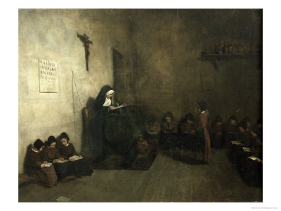 Interior of a School For Orphaned Girls, 1850