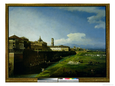View of Turin from the Gardens of the Palazzo Reale, 1745