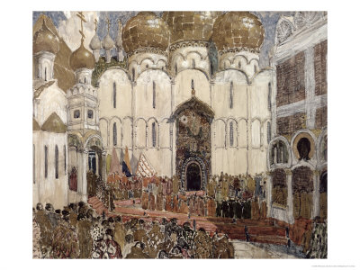 Stage Design For Boris Godunov by Musorgsky, 1908