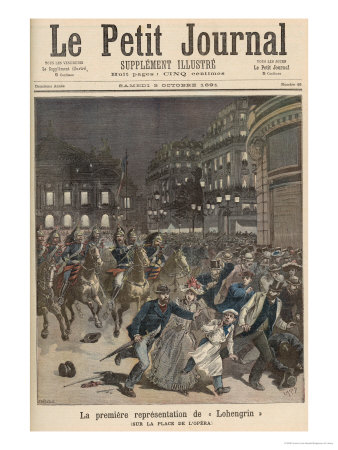 The First Performance of Lohengrin, from Le Petit Journal, 3rd October 1891