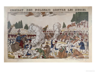 Battle Between Polish and Russian Troops, 1831