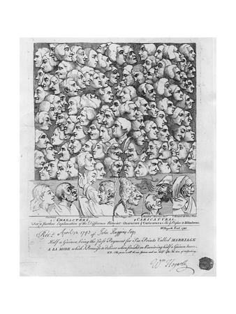 Characters and Caricatures, Published in April 1743