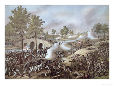 The Battle of Antietam, 1862, by Kurz and Allison