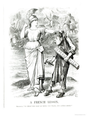 French Lesson, Cartoon from Punch Magazine, April 8th 1871
