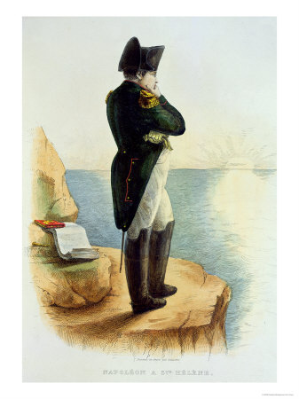 Napoleon, Saint Helena, Le Plutarque Francais Mennechet, Engraved Delaistre, 1835