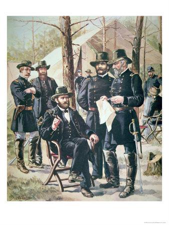 General Ulysses Simpson Grant, Commander of the Union Forces at the Battle of Shiloh, 1862