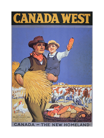 Poster Promoting Immigration to Canada, 1925