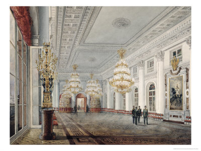 The Great Hall, Winter Palace, St. Petersburg, 1837