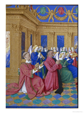 Etienne Chevalier and St. Stephen, Detail from the Melun Triptych