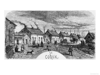 The Mining Village, Illustration from Germinal by Emile Zola
