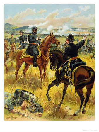 Major General George Meade at the Battle of Gettysburg on July 2nd 1863, 1900