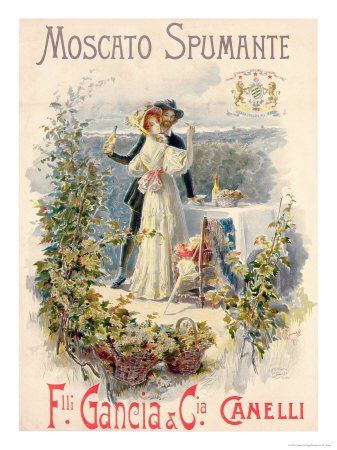 Poster Advertising Moscato Spumante, Printed by Doyen, Turin, 1896