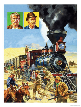 Butch Cassidy and the Sundance Kid Hold Up a Train