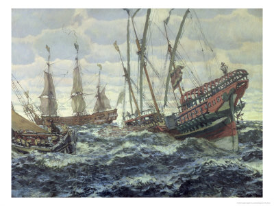 Ships in the Time of Peter I, 1911