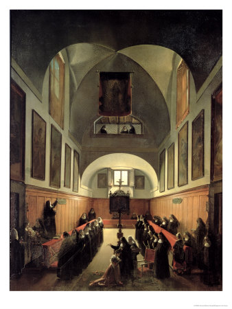 The Initiation of a Young Novice from Albano in the Choir of the Convent of St. Clare in Rome