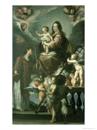 Madonna and Child with the Infant St. John the Baptist and St. Lawrence and Angels, 1629