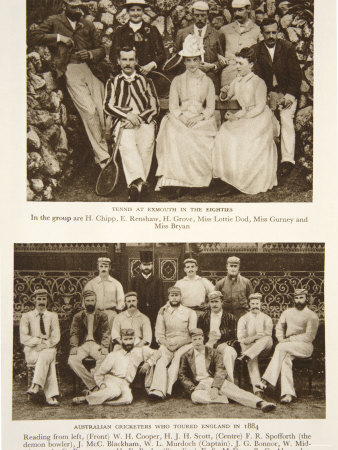Tennis at Exmouth and Australian Cricket Team Who Toured England in 1884