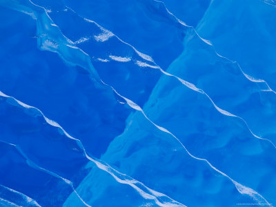 Buy Melt Ridges on Deep Blue Iceberg, Antarctic Peninsula at AllPosters.com