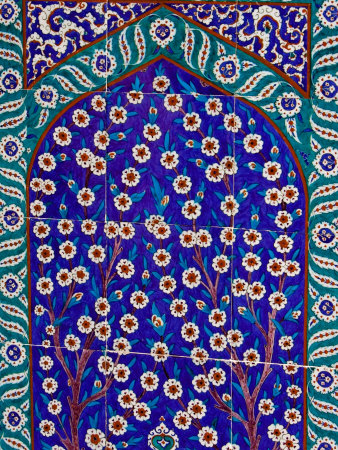 Tile Inside Topkapi Palace, Istanbul, Turkey