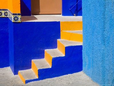 Colorful Stairs and Building, Guanajuato, Mexico
