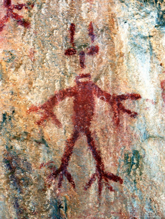 Buy Ancient Sacred Mayan Paintings at Metzabok, Selva Lacandona, Metzabok, Chiapas, Mexico at AllPosters.com