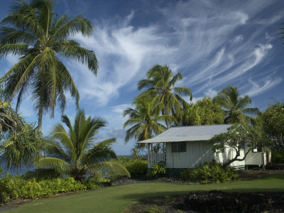 House at Kalahu Point near Hana, Maui, Hawaii, USA