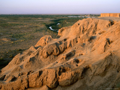 Ancient Ziggurat Originally Part of the Temple of Enlil in Ashur, Qal
