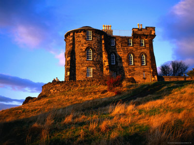Exterior of City Observatory on Calton Hill, Edinburgh, United Kingdom