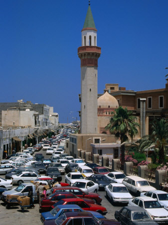 Rush Hour in the Walled City of Tripoli, Libya