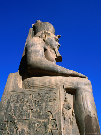 Statue of Ramses II at Luxor Temple, Luxor, Egypt