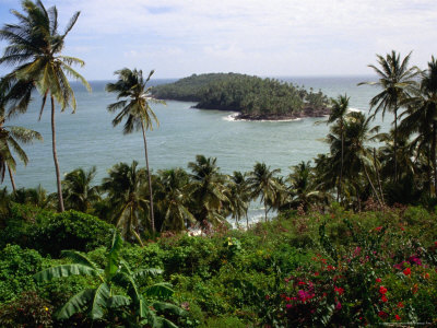 Ile Du Diabla (Devils Island) from Ile Royale in Iles Du Salut Group, French Guiana
