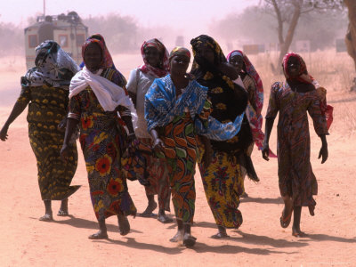 Buy Women Walking Out of Town, Maradi, Niger at AllPosters.com