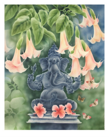 Ganesh With Daturas