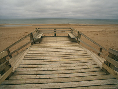 Buy A Boardwalk and Stairways Leading to Cavendish Beach at AllPosters.com