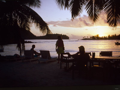 Seychelles Sunset, November 1989