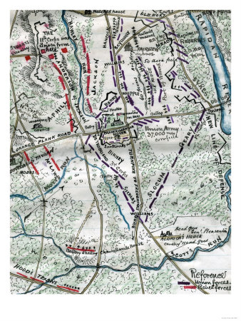 Battle of Chancellorsville - Civil War Panoramic Map