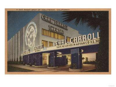 Hollywood, CA - "A gay night spot" Earl Carroll Theatre