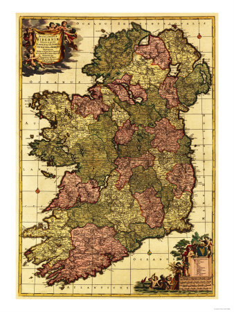 Buy Ireland - Panoramic Map at AllPosters.com