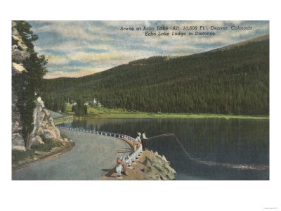 Denver, Colorado - Echo Lake Scene with Echo Lake Lodge