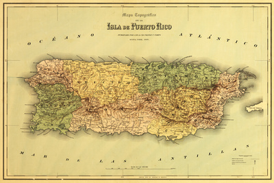 Puerto Rico - Panoramic Map