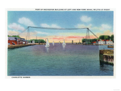 Rochester, NY - Charlotte Harbor View of Rochester Port and NY Naval Militia