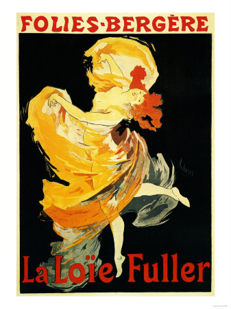 Paris, France - Loie Fuller at the Folies-Bergere Theatre Promo Poster
