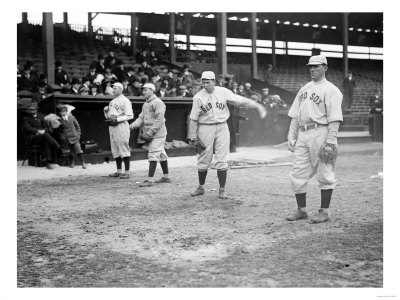 Boston Red Sox Players, Baseball Photo No.2 - Boston, MA Poster