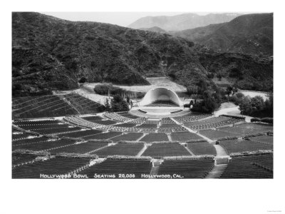 Hollywood, California Hollywood Bowl View Photograph - Hollywood, CA