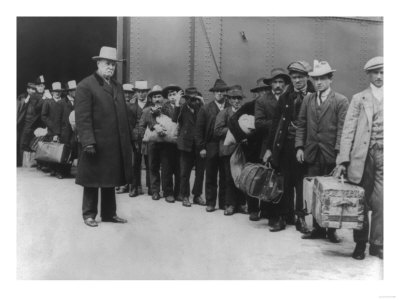 Immigrants Going to Ellis Island Photograph - New York, NY