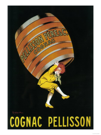 Cognac Pellisson Promotional Poster - France