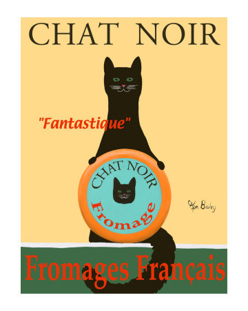 Chat Noir II - Black Cat Posters
