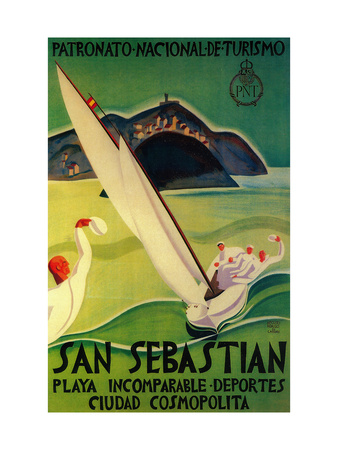 San Sebastian Vintage Poster - Europe
