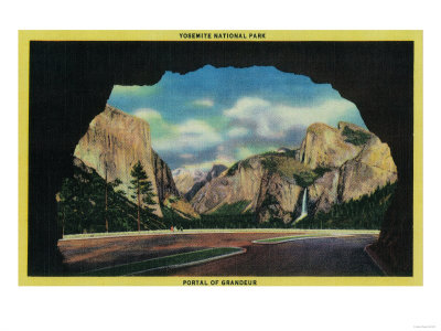 Portal of Grandeur view of Yosemite Valley - Yosemite, CA