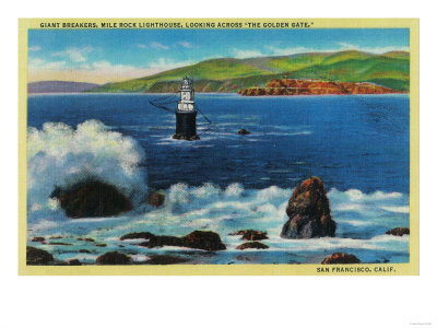 Mile Rock Lighthouse.